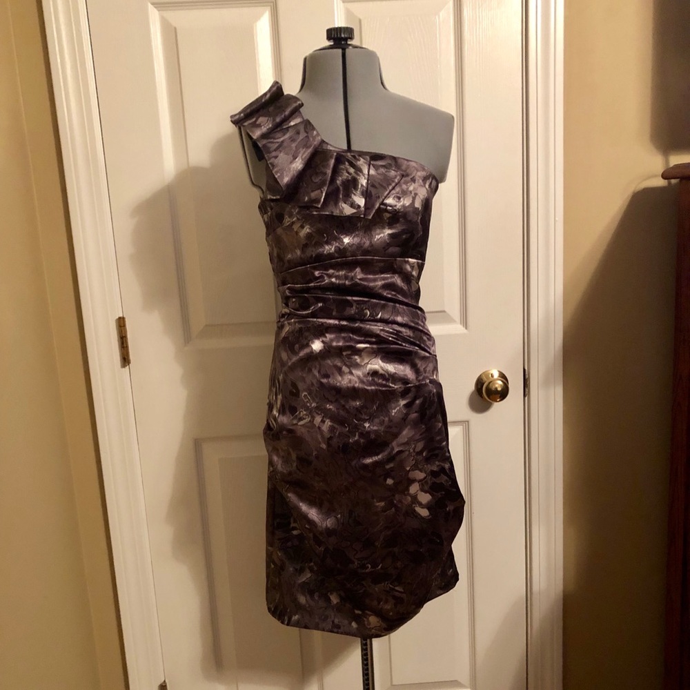 Lavender One Shoulder Party Dress, Size 5